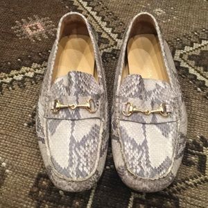 Cole Haan Leather Moccasins | Snakeskin 🐍